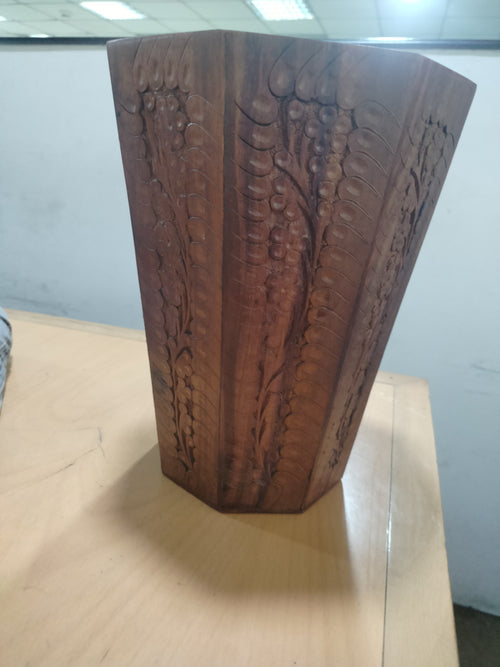 Handcrafted Shesham Wood Dustbin – Premium Waste Bin for Home & Office
